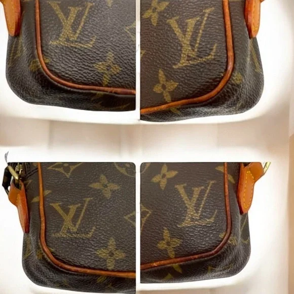 AUTH Louis Vuitton Mini DANUBE Monogram + COA Crossbody Shoulder Bag RARE SIZE! - Picture 8 of 17